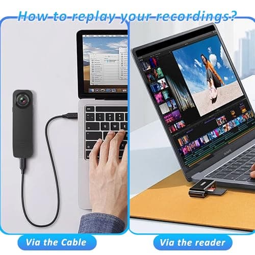 Mini Body Camera with Audio & Video Recording - Small POV Cam 1080P with 64G Card - Wearable Personal Portable Cameras Recorder DV - Night Version Camcorder for Security Work Records Guard Traveling