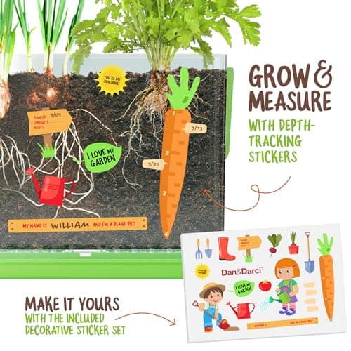 Birthday Gifts for Boy, Girl 4, 5, 6, 7, 8, Year Old - Science STEM Toy & Craft Growing Kits for Ages 4-8, 6-8 Years Root Viewer Kit for Kids - Grow Your Own Plant for Boys & Girls Gifts B0CRK33YXD