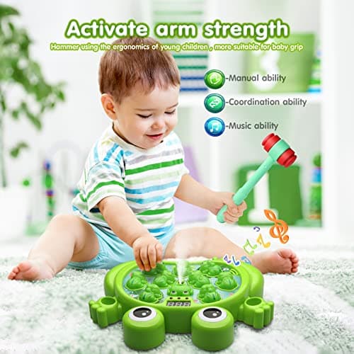 With 5 Modes,45 Levels,9 Music Spray and Light-up, Baby Toy Gifts for Early Learning, Birthday Gift for Toddler Boy Toys HopeRock Toys for 2 3 4 5 Year Old Boy,Toddler Toys Age 2-4 Birthday Gift B0B7WXKKWJ