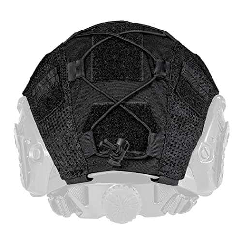IDOGEAR Tactical Helmet Cover for Fast Helmet camo Helmet Cover for Airsoft Helmet in Size M/L, Military Paintball Hunting Shooting Gear - 500D Nylon - Without Helmet