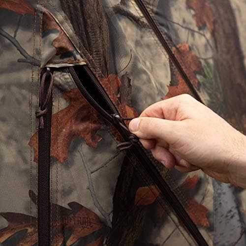 Barronett Blinds Prowler 300, Portable Hunting Blind, Tall Hub Blind, Shoot While Standing, Lightweight, 2-Person, Bloodtrail Woodland, 80” x 75” x 75”, PR300BT