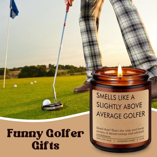 Cool Golf Themed Stuff, Golfing, Christmas, Birthday Presents for an Above Average Golfer, Dad, Boyfriend, Husband, Friend Fairy's Gift Candle, Golf Gifts for Men Him, Funny Gifts for Golfers Women B0FH6SJK5K