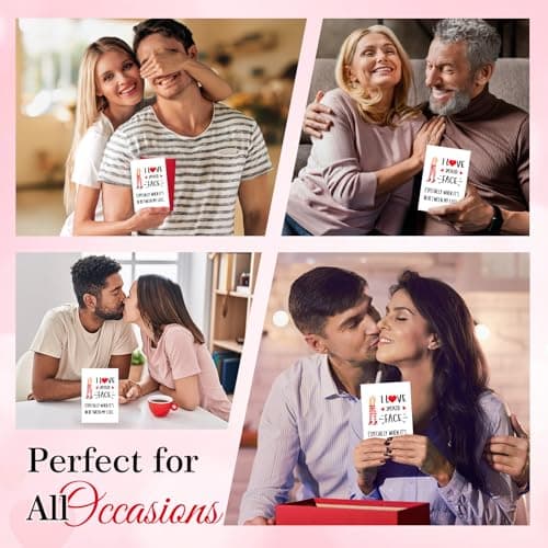 PETCEE Funny Valentines Day Card - 4"x6" Valentines Day Card for Him Her Naughty Valentines Day Gifts Cards with Envelop for Boyfriend Girlfriend Husband Wife Men Women Anniversary Birthday