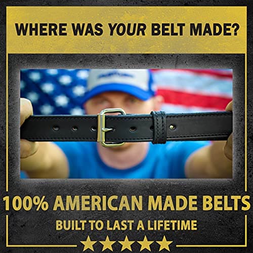 Relentless Tactical The Ultimate Leather Gun Belt | Made in USA | Concealed Carry EDC Belt for Men