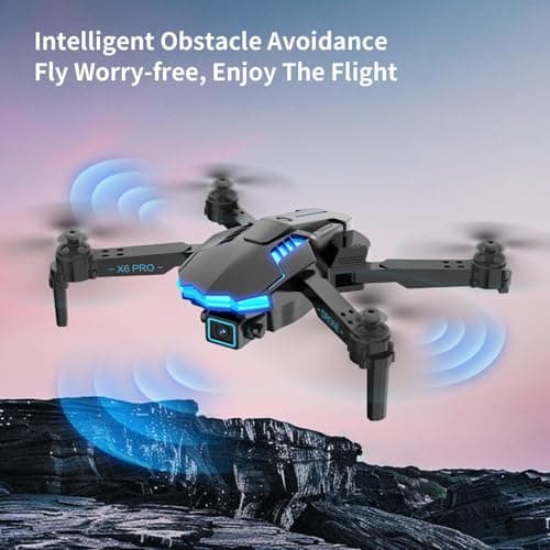 Drone with Camera 1080P with Brushless Motor Drone for Beginner, Long Fly Time, One Key Take Off/Land, RC Quadcopter Toys Gifts for Boys Men Birthday Gifts