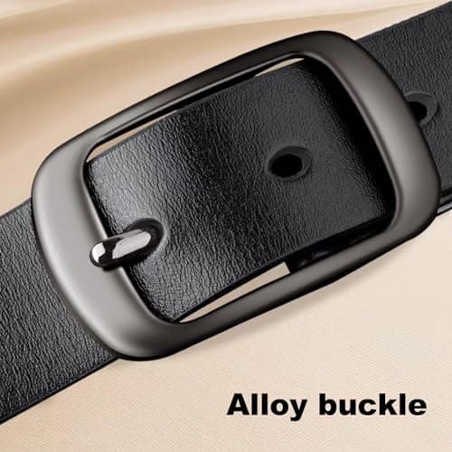 West Leathers [2 Pack] Leather Belt Women-Womens Leather Belt with Pin Buckle-Belts for Women for Jeans, Pants, Dresses