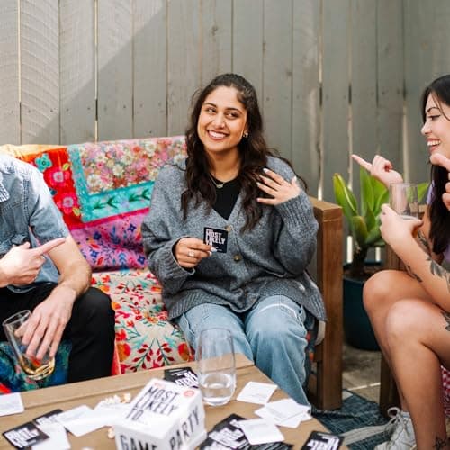 DSS Games Who's Most Likely to...Kinda Clean Family Edition [A Party Game | Great for Adults & Teens | Game Nights & Big Groups | Ages 14+]