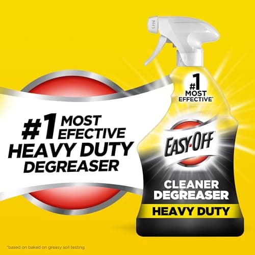Easy-Off Heavy Duty Degreaser Cleaner Spray, Kitchen Degreaser, 32 Oz