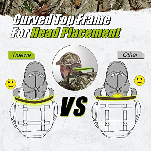 TIDEWE Hunting Backpack 5500cu with Frame and Rain Cover for Bow/Rifle/Pistol