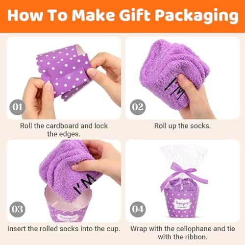 HAPPYPOP Birthday Gifts for Women - Funny Birthday Socks for Her in 50s