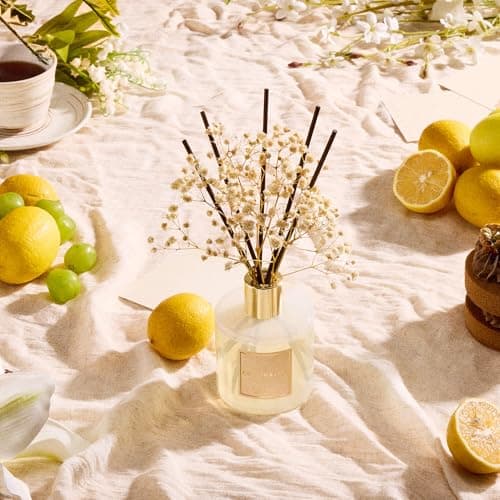 Cocorrína Reed Diffuser Set, Clean Linen 6.7 fl oz Scented Diffuser with Sticks Home Fragrance Reed Diffuser for Bathroom Shelf Décor B0B24QJ217