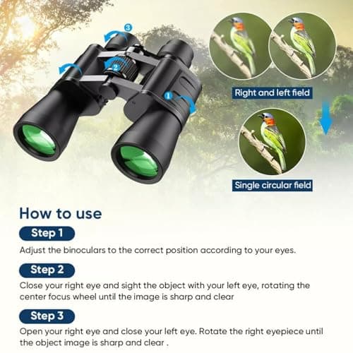 Military Zoom Binoculars 180x100 Powerful HD Binoculars Day/Low Night Optics Hunting Outdoor for Bird Watching Hiking Concert Travel