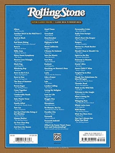 Selections from Rolling Stone Magazine's 500 Greatest Songs of All Time: Guitar Classics Volume 2: Classic Rock to Modern Rock (Easy Guitar TAB) (Rolling Stones Classic Guitar)