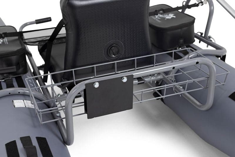 CADDIS Full Frame Pontoon Fishing Boat Made with Steel/Aluminum for 1 Person – 8/9 Foot Options, Lightweight with Motor Mount, Collapsible Frame and Reinforced Bladderless PVC Pontoons
