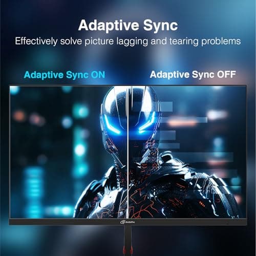 ArcticPro 24inch Computer Monitor, FHD 1080p, 144Hz Office and Gaming Monitor, IPS, Adaptive Sync, 110% sRGB, 1ms, 3-Sided Frameless, Ultra Slim, VESA Mountable, Anti-Blue Light Design, HDMI, DP
