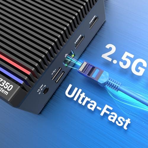 MINIX Fanless Mini PC Windows 11 Pro, Intel i3-N350, NEO Z350-0dB 16GB DDR4 512GB M.2 PCIe Gen3 x 4 SSD Micro Desktop Computer, 4K Dual Display/2.5G LAN, for Business Home Office Multi-Tasking