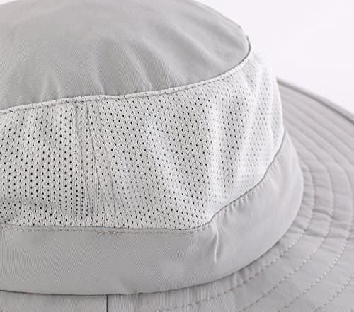 Home Prefer Outdoor UPF50+ Mesh Sun Hat Wide Brim Fishing Hat with Neck Flap Sun Hat for Men Women