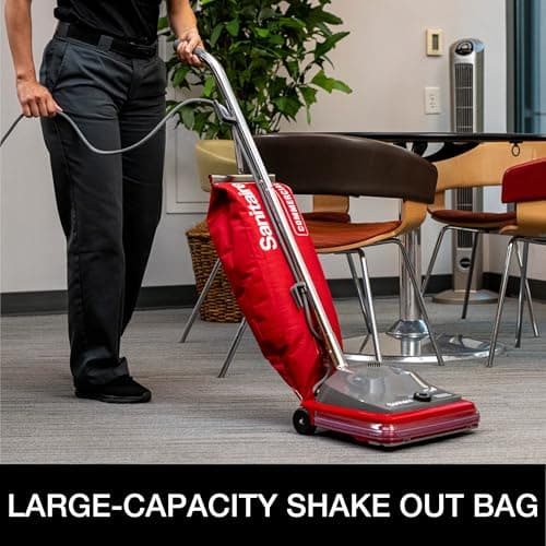 Sanitaire TRADITION Upright Commercial Bagged Vacuum, SC684G Red