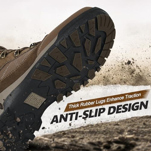 R CORD Hiking Boots Women Waterproof Ankle Support Womens Hiking Boots Backpacking Boots Breathable Non-slip Durable Boots for Outdoors