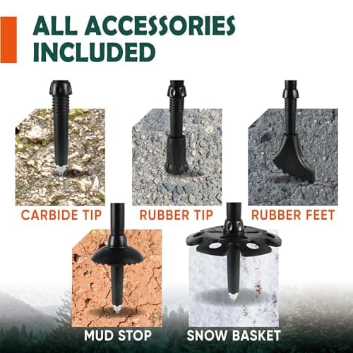 TREKOLOGY Trek-Z Cork Grip Trekking Poles – Lightweight Folding Hiking Poles, Adjustable Height, Compact Travel Design, Aircraft-Grade Aluminum Walking Sticks for Men & Women