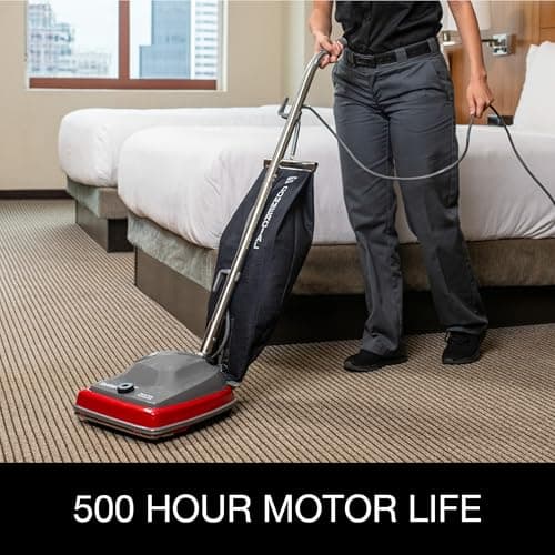 Sanitaire SC679K Tradition Upright Commercial Bagged Vacuum, Red