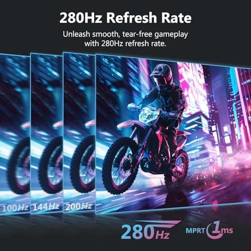 Z-Edge 27 inch Curved Gaming Monitor, FHD 1080P 240Hz 280Hz Curved 1500R Computer Monitor, Fast MPRT 1ms, FreeSync, Low Blue Light, 350nits, 16.7M Colors, 4000:1 Contrast, UG27P 2X DP and 2X HDMI