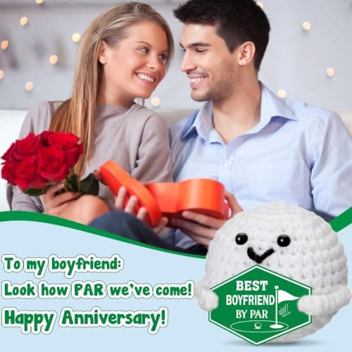 Funny Crochet Golf Ball Accessories Christmas Stocking Stuffers for Boyfriend Him Fiance Anniversary Valentines Romantic Gift Gifts for Boyfriend Bf Birthday - Sweetest Day Gifts for Him Men B0GDGBKLKJ
