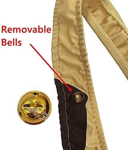 FreeNFond Christmas Gag Gift Reindeer Mankini Men Thong Underwear with Bells for White Elephant Exchange Gifts Valentine's