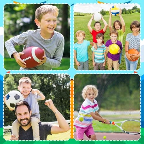 Sports Bracelet Valentines Day Gifts for Kids School Classroom,30 Pack Adjustable Bracelets w/ Cards for Toddler Boy Girl,Valentine Non Candy Treats Party Favor Goodie Bag Stuffers Prizes for Class