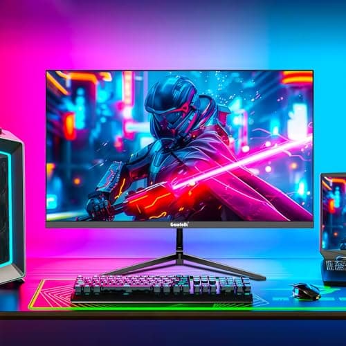 Gawfolk 27 Inch Gaming Monitor IPS 120Hz, QHD 2560 * 1440p PC Monitors, Computer Screen for Home & Office, Support HDMI & DP, Wall Mount Compatible 75 * 75mm, Black