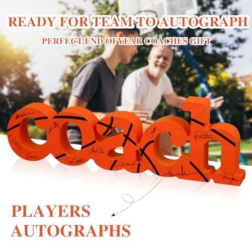 2 Pcs Coach Wood Word Marker Pen Set Coach Gift Coach Dad Gifts Coach Gifts Shelf Desk Decor Ready to Autograph(Basketball)