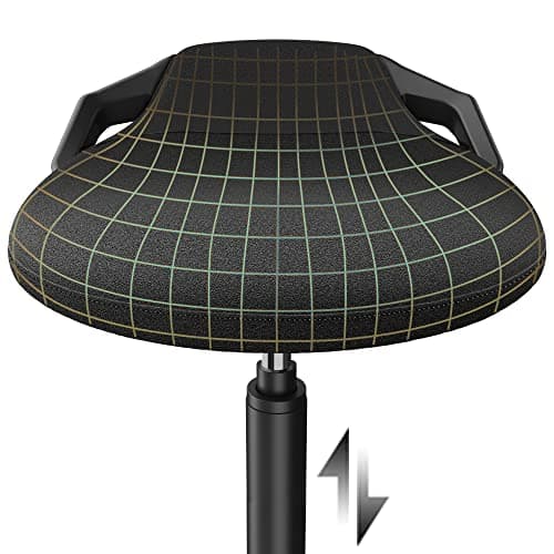Standing Desk Chair, Adjustable Ergonomic Standing Stool, Swivel Sitting Balance Chair, Anti-Slip Bottom Pad