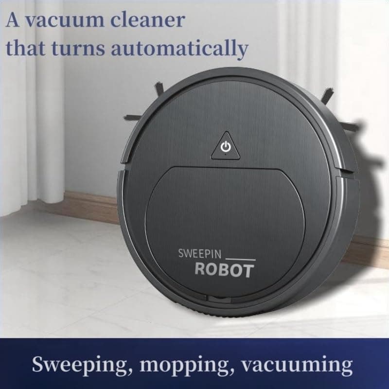 Robot Vacuum Cleaner, One-Touch Start, Slim Design, Rechargeable Robot Vacuum and Mop, Pet Hair Specialist Robot Vacuum.Suitable for Cleaning Paper Scraps, Pet Hair and Hard Floors.