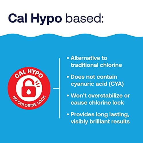 HTH 52037R Pool Care Shock Advanced, Swimming Pool Chemical - Cal Hypo Formula, Prevents Bacteria & Algae, Restores Crystal Clear Water - Shock Treatment, 1lb (12 Pack)