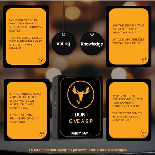 The Most Entertaining Drinking Game - Party Cards That Will Get You Drunk Or Do Things - Fun Adult Board Game Night - Bachelor Bachelorette Couple Laugh Tipsy Birthday Gift