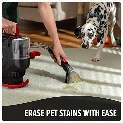Dirt Devil Portable Spot Cleaner Machine for Carpet and Upholstery, Powerful Suction Spot Cleaning Machine with Versatile Tools, Pair with Dirt Devil Portable Spot Cleaner Solution