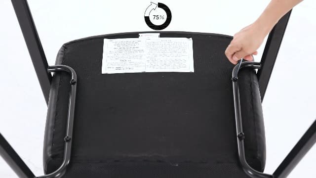 OLIXIS Office Waiting Room Guest Chair, 500lbs Office Reception Lobby PU Leather Chair No Wheels with Padded Armrest for Conference Lobby Medical Waiting Area Bedroom Elderly, Black
