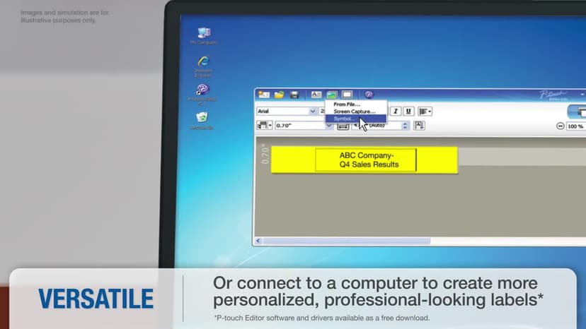 Brother PC-Connectable Label Maker with Color Display - PT-D600