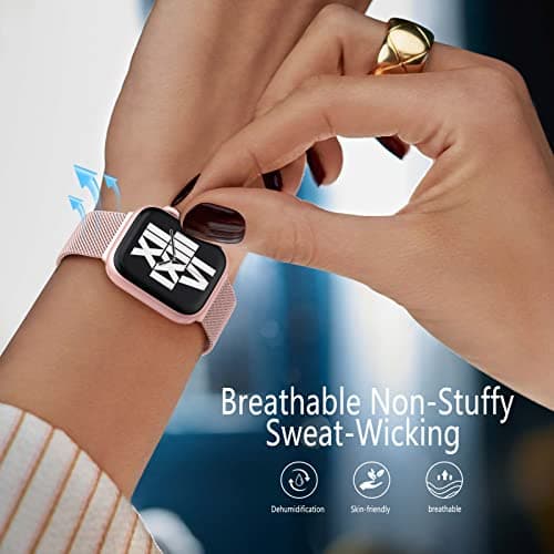 Zedoli Metal Band Compatible with Apple Watch Band 40mm 38mm 41mm 45mm 44mm 42mm 46mm for Women Men, Stainless Steel Milanese Mesh Loop Magnetic Wristbands for iWatch Series 11 10 9 8 7 6 5 4 3 2 1 SE