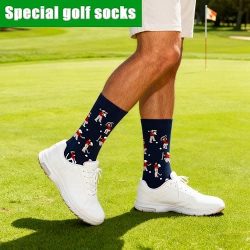 Anniversary Christmas Valentines Gifts for Husband Dad Stepdad, Stocking Stuffers for Men Him Golfer,Golf Accessories for Men Funny Golf Socks for Men Dad,Christmas Birthday Gift From Daughter Wife Son B0FT7NQZ1S