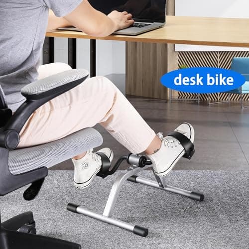 Pedal Exercise mini Exercise Bike for Leg and Arm Recovery Exercise Lightweight and Portable Floor Bike