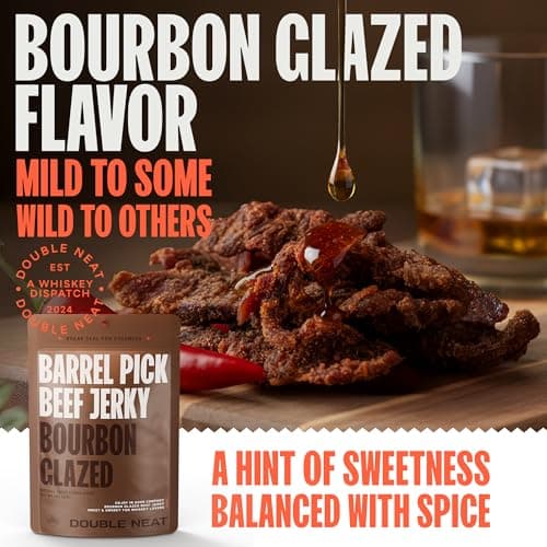 Double Neat Bourbon Flavored Snacks Variety Pack | Snacks Gifts for Men | Bourbon Glazed Beef Jerky, Cinnamon Whiskey Pecans, Almonds | Gift for Whiskey Lovers Men | 10oz, 3 Pack B0GGHN7KTL