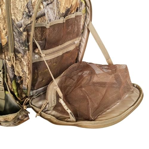 AUSCAMOTEK Bow Hunting Backpack for Archery – Compound Bow & Arrow Pack with Quiver Holder, Multi-Pocket Storage, Camo Gear Bag for Bowhunters
