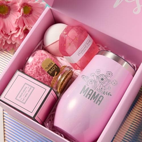 Mothers Day Gifts for Mom Grandma, Mom Birthday Christmas Gifts, Thoughtful Gift for Mother in law Step Mom, Best Mother's Day Gifts from Daughter Son Kids, Lavender Mom Spa GiftBasket Set B0CYLKB71G