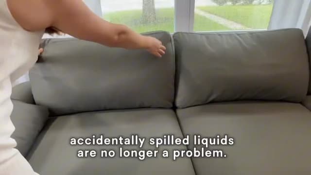 EASE MOOSE Oversized Modular Sectional Sofa,Leather Sectional Couch with Deep Seat,Extra Large U Shaped Couch,Faux Leather Material Sofa Modern Comfy Scratch Resistant,Beige