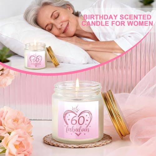 60th Birthday Gifts for Women, Vintage 1966 Birthdays Gift For Her, Cool 60 Year Old Birthday Gifts Set For Mom Wife Sister Friends Coworkers, Unique Gift Ideas With Tumbler Greeting Card Tote Bag B0H1LC1S74