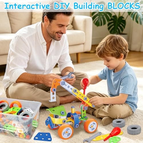 10 in 1 STEM Toys for 4 5 6 7 8+ Year Old Boy Girl Birthday Gifts Building Toys for Kids Ages 4-8 5-7 6-8 Preschool Educational Stem Activities for Boys 3-5 4-6 8-10 Creative Games Christmas Idea Gift