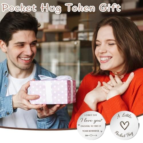 Pocket Hug Token Gifts for Men Women Boyfriend Girlfriend Valentine Gift Inspirational Gift Graduation Birthday Gift