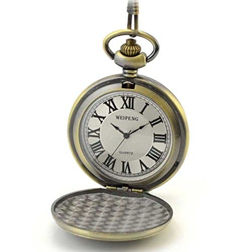 Fathers Personalized Engraved Pocket Watch, Engraved Dad, Grandpa for Father and Grandpa,Men's Pocket Watch with Chain