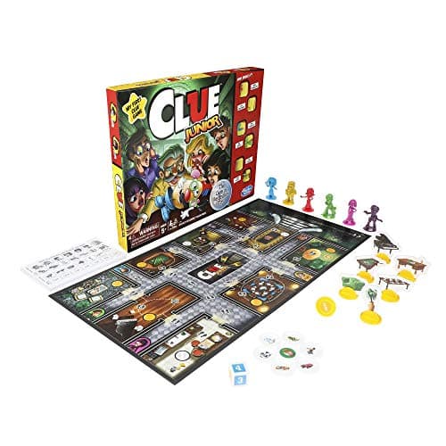 Hasbro Gaming Clue Junior Board Game for Kids Ages 5 and Up, Case of The Broken Toy, Classic Mystery Game for 2-6 Players